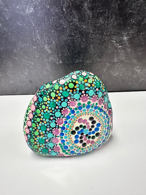 HAND-PAINTED "DOT PAINT" ROCKS BY SANDY FRITCH - ASSORTED