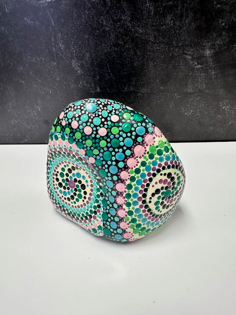 HAND-PAINTED "DOT PAINT" ROCKS BY SANDY FRITCH - ASSORTED