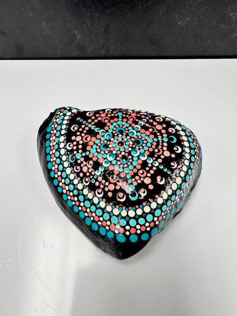 HAND-PAINTED "DOT PAINT" ROCKS BY SANDY FRITCH - ASSORTED