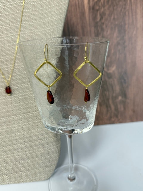 ABW DESIGNS GOLD VERMEIL AMBER JEWLERY - ASSORTED