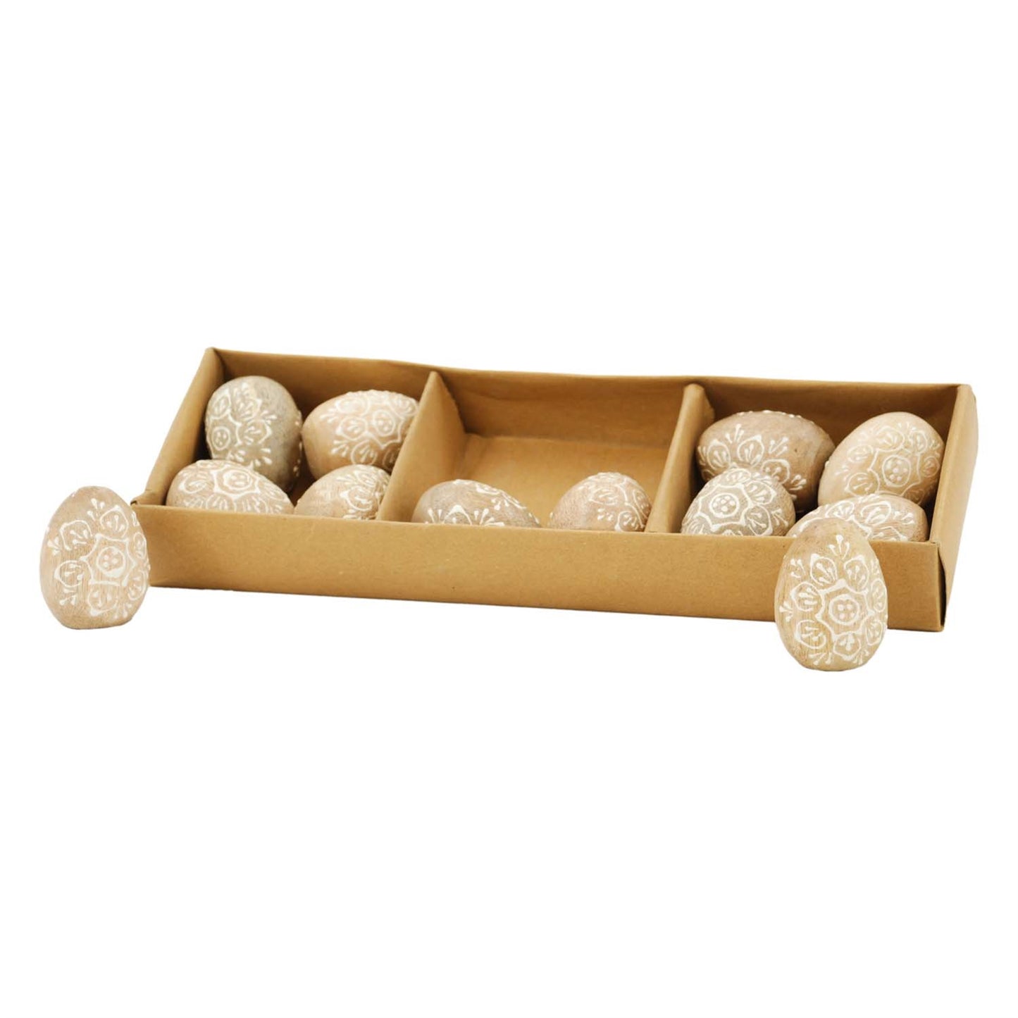 HAND PAINTED WOOD EGGS