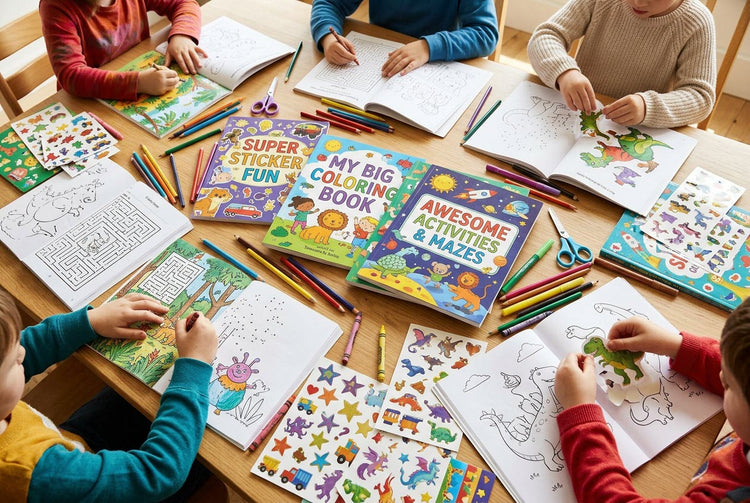 CHILDREN'S ACTIVITY, COLORING AND STICKER BOOKS