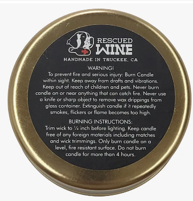 BARREL AGED WHISKEY TRAVEL TIN CANDLE