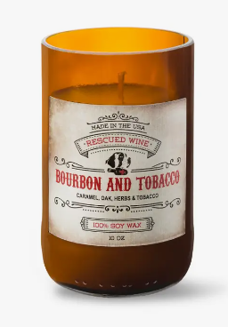 BOURBON AND TOBACCO SOY CANDLE - SPIRITS COLLECTION