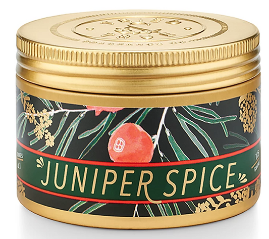 SEASONAL TRIED & TRUE JUNIPER SPICE SMALL TIN CANDLE