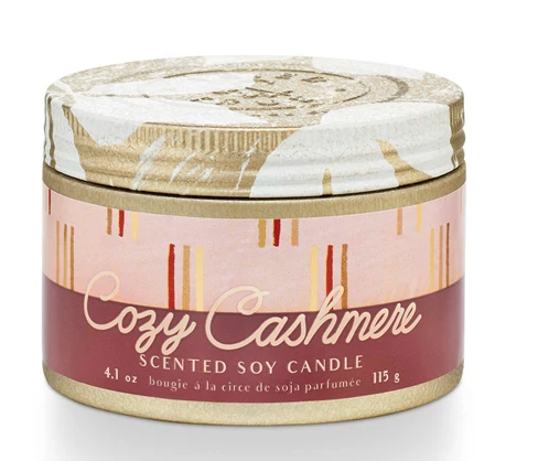 SEASONAL TRIED & TRUE COZY CASHMERE SMALL TIN CANDLE