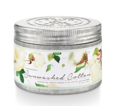 TRIED & TRUE SUNWASHED COTTON SMALL TIN CANDLE