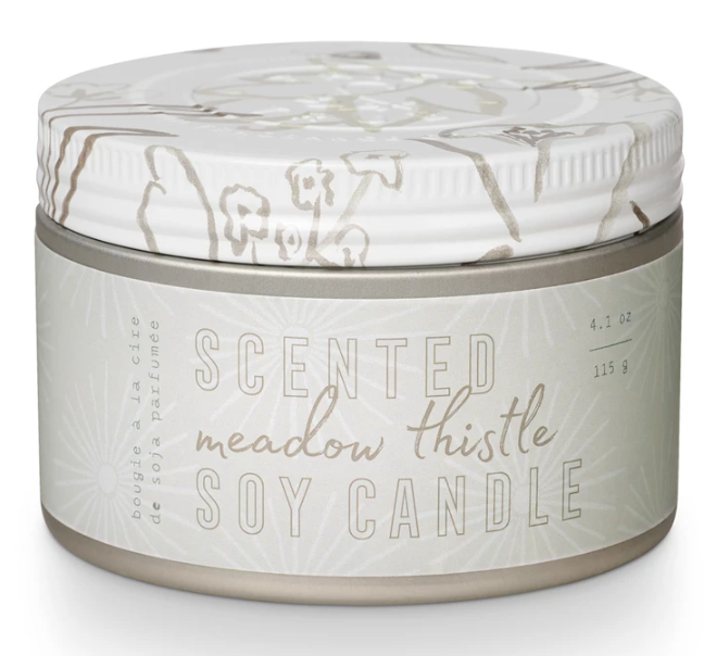 TRIED & TRUE MEADOW THISTLE SMALL TIN CANDLE