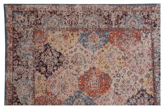 STONEWASHED WOVEN COTTON RUG