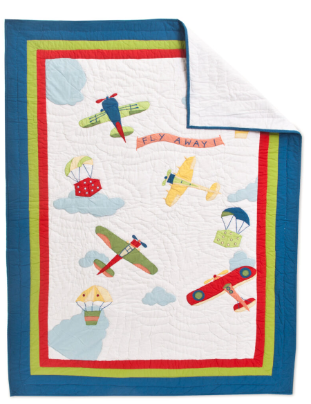 "FLY AWAY" BABY QUILT