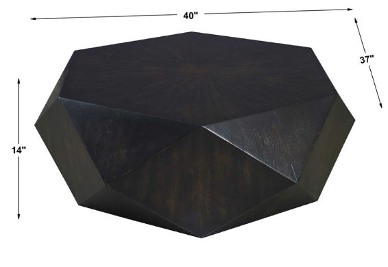 VOLKER SMALL COFFEE TABLE - SOFT BLACK