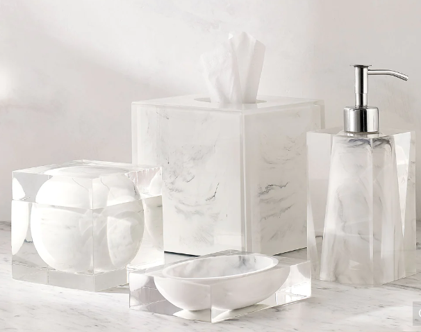 KASSATEX NEW YORK DUCALE BATH - TISSUE HOLDER