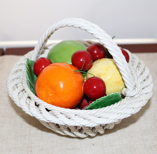 ITALIAN VINTAGE DECORATIVE CERAMIC FRUIT BOWL