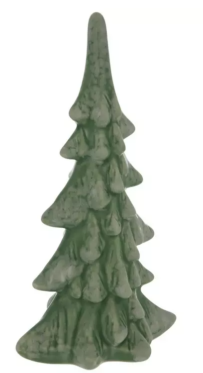 FROSTY GREEN CERAMIC WINTER TREE -MEDIUM