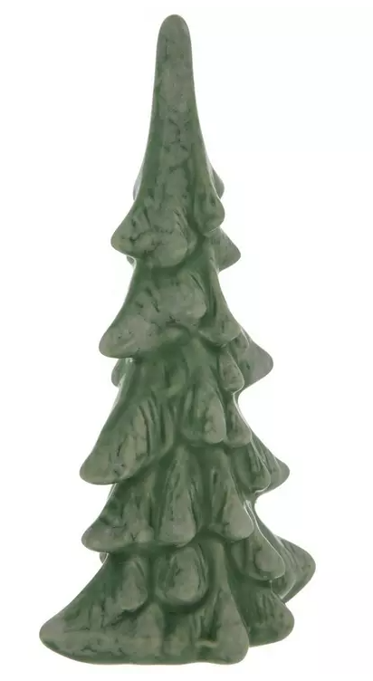 FROSTY GREEN CERAMIC WINTER TREE -SMALL