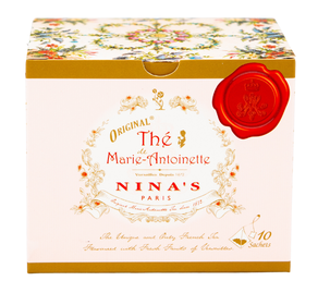 NINA'S PARIS MARIE ANTOINETTE SACHET TEA BOX -10 COUNT