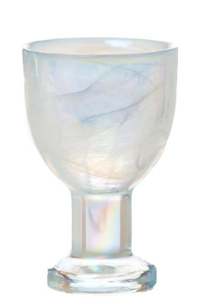 STONEAGE WHITE WINE GLASSES - WHITE PEARL