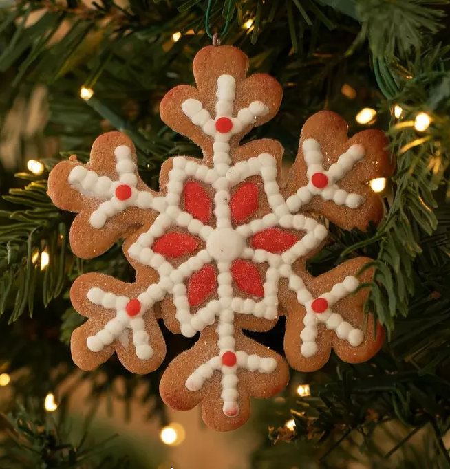 ICED SNOWFLAKE COOKIE ORNAMENT