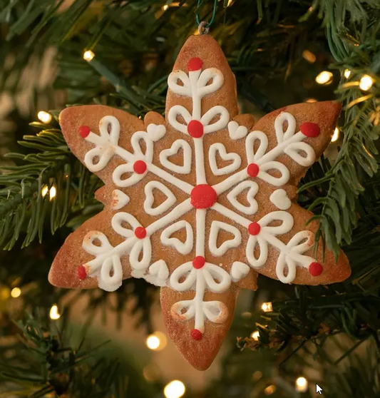 ICED SNOWFLAKE COOKIE ORNAMENT