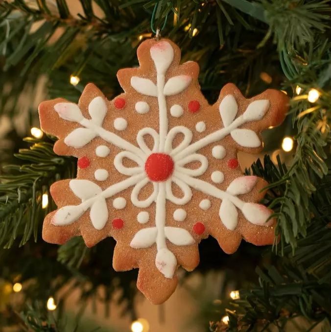 ICED SNOWFLAKE COOKIE ORNAMENT