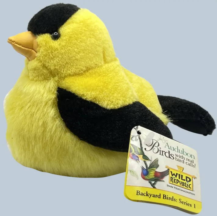 AUDUBON STUFFED BIRD VINTAGE AMERICAN GOLDFINCH