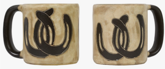 MARA STONEWARE HORSESHOES MUG