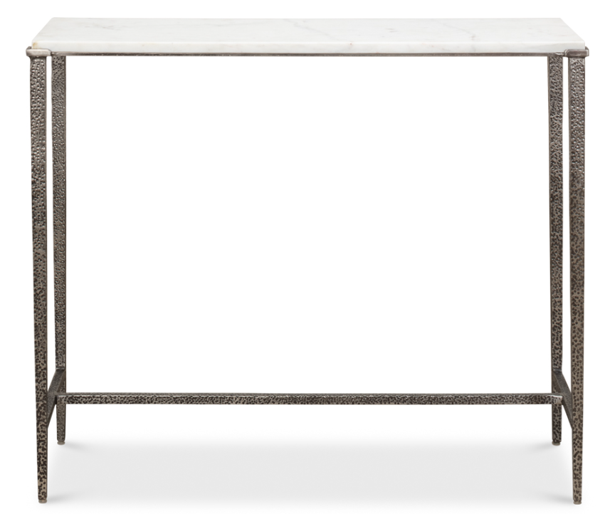 SARREID BANSWARA WHITE MARBLE CONSOLE TABLE