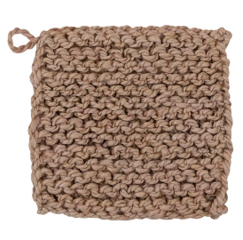 POT HOLDER- JUTE CROCHETED