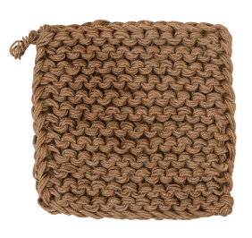 POT HOLDER- JUTE CROCHETED