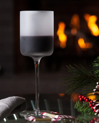 FROSTED WINE GLASS