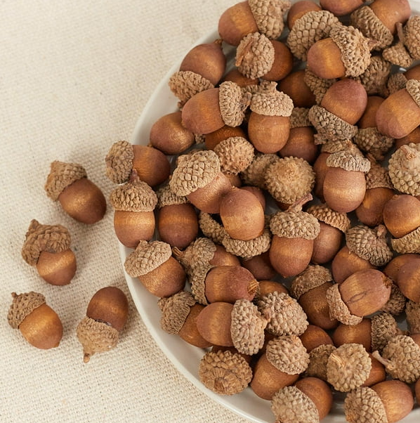 FAUX WOOD ACORNS