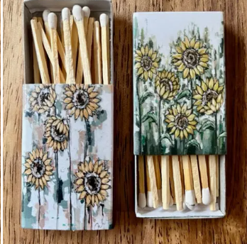 SUNFLOWER MATCHBOX COLLECTION - ASSORTMENT OF 2