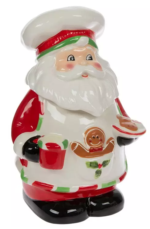 SANTA CLAUS THE BAKER COOKIE JAR