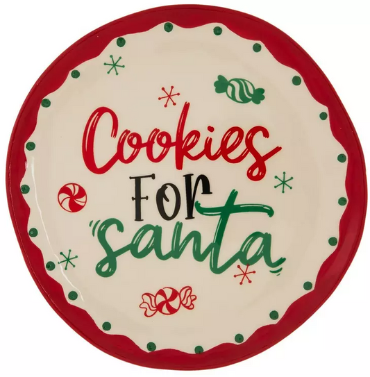 COOKIES FOR SANTA PLATE