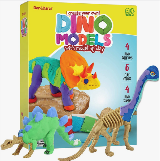 DAN & DARCI DINO CLAY MODELS WITH MODELING CLAY