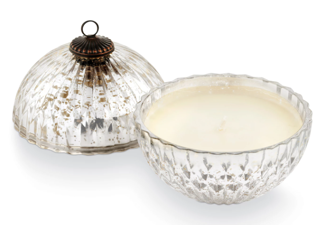 SILVER BALSAM & CEDAR MERCURY ORNAMENT CANDLE