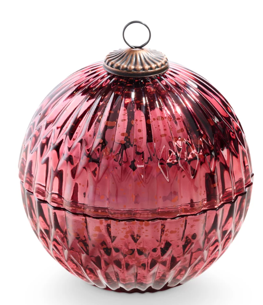 RED BALSAM & CEDAR MERCURY ORNAMENT CANDLE