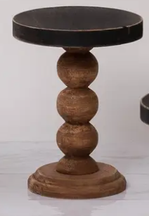 MINI WOOD WITH BLACK TOP RISERS - ASSORTED SIZES