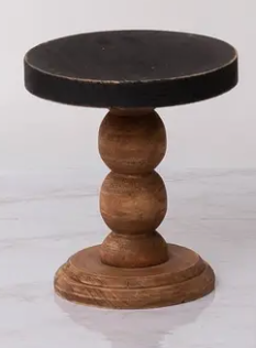 MINI WOOD WITH BLACK TOP RISERS - ASSORTED SIZES