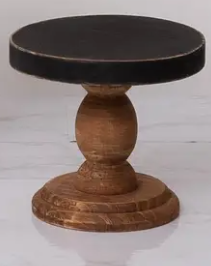 MINI WOOD WITH BLACK TOP RISERS - ASSORTED SIZES
