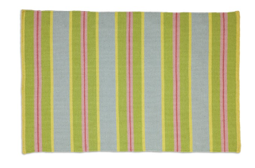 FLAT WEAVE WOOL RUG - EARLY SPRING 2'x4'