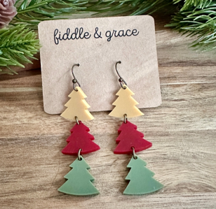 FIDDLE AND GRACE DANGLE TREE EARRINGS