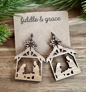 FIDDLE AND GRACE NATIVITY EARRINGS