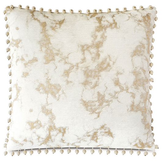 EA MARCEAU BALL TRIM DECORATIVE PILLOW