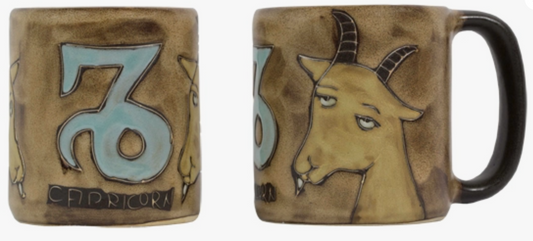 MARA STONEWARE ZODIAC/SUNSIGN MUGS