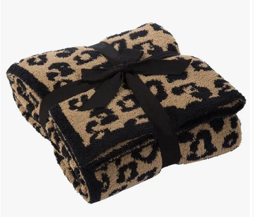 LEOPARD ULTRA-SOFT THROW BLANKET - 50X60