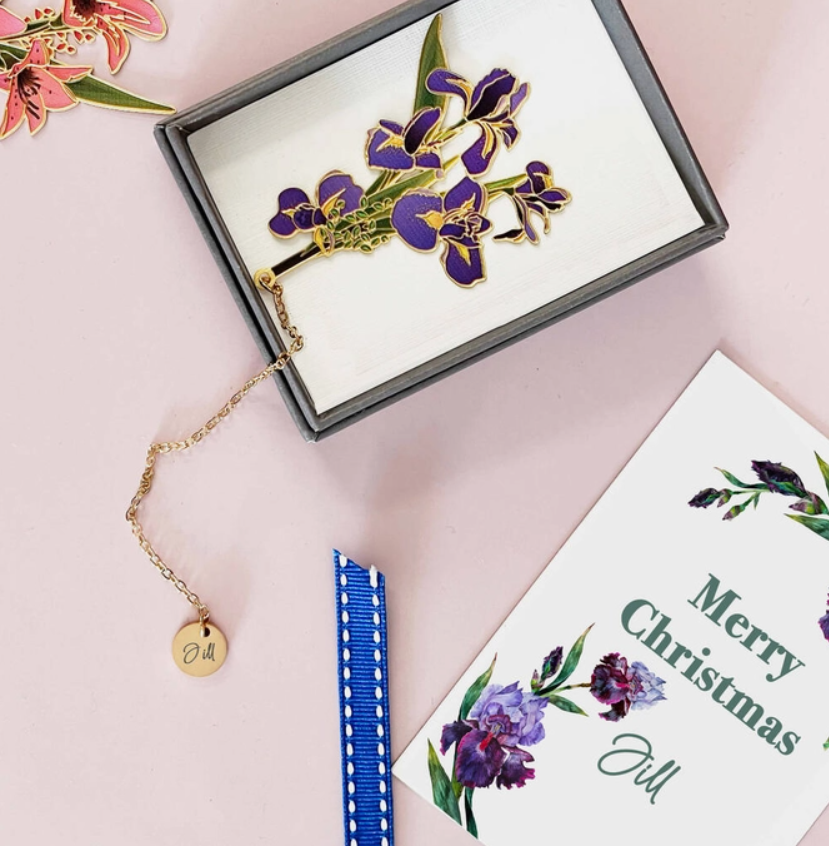 STUDIO HOP BIRTH FLOWER ENAMEL BOOKMARK