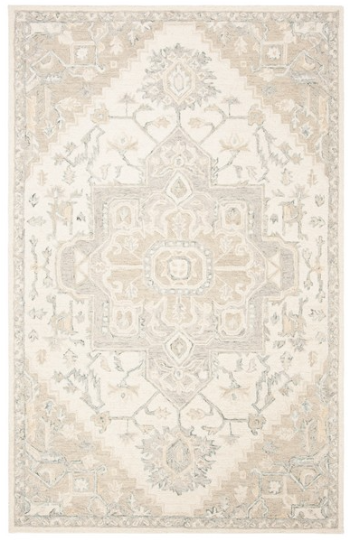 HAND TUFTED 100% WOOL IVORY/BEIGE RUG