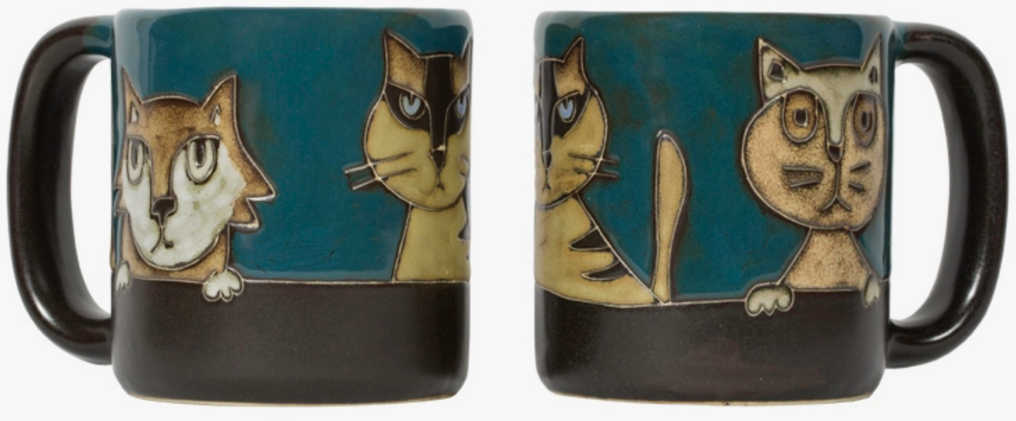 MARA STONEWARE CAT'S MEOW MUG - ASSORTED