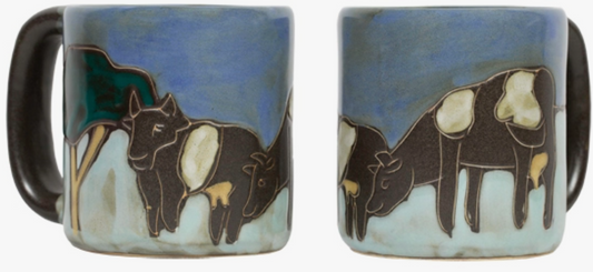 MARA STONEWARE COWS MUG